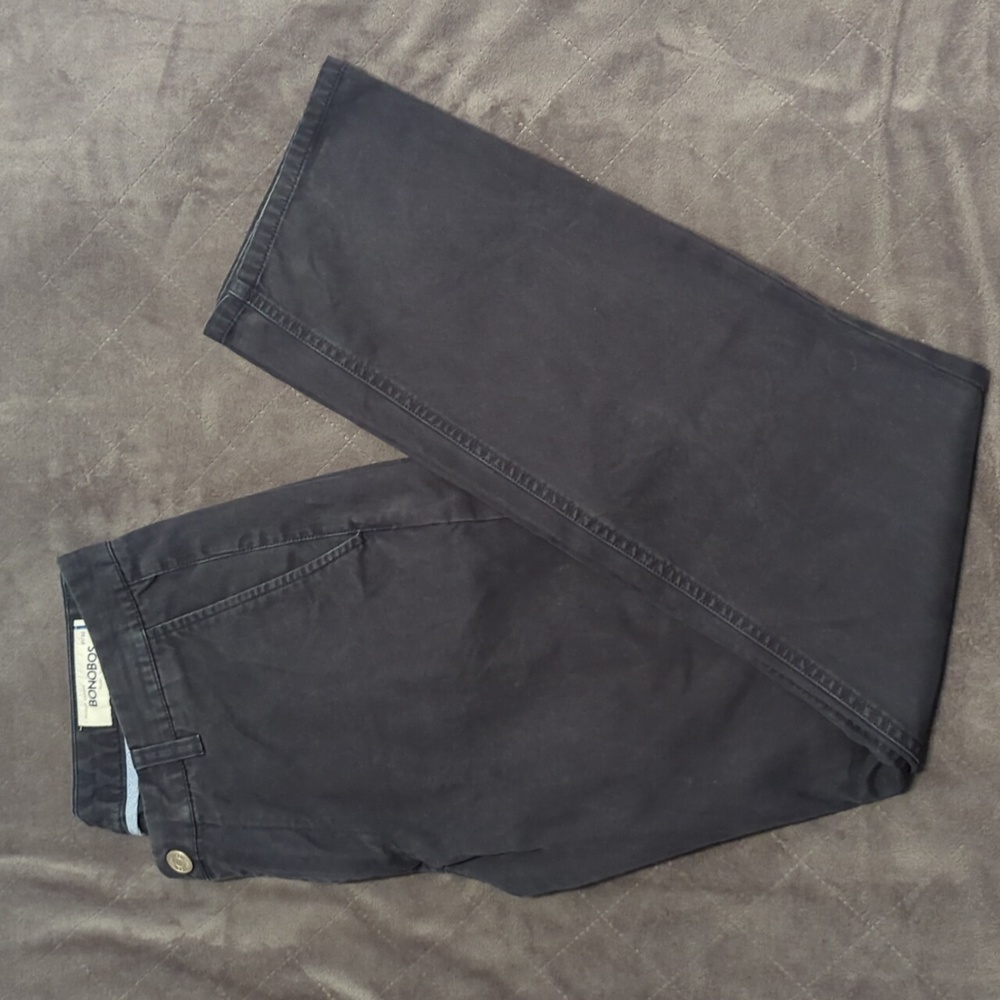 Bonobos Washed Chinos in Navy, size 31/32
